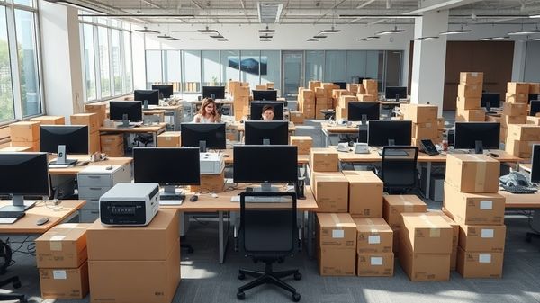 Как подготовить офис к переезду без остановки работы: маркировка техники, документов и рабочих мест